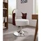 Manhattan Comfort Bopper Adjustable Height Swivel Accent Chair in White and Polished Chrome AC033-WH - alternate 5